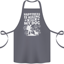 Happiness is Hiking With My Dog Funny Trekking Cotton Apron 100% Organic Steel