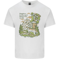 Happiness is Hiking With My Dog Mens Cotton T-Shirt Tee Top White