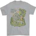 Happiness is Hiking With My Dog Mens T-Shirt 100% Cotton Sports Grey