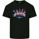 Happy 4th of July Fireworks Independence Day Mens Cotton T-Shirt Tee Top Black