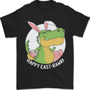 Happy East-RAWR Funny Easter T-Rex Mens T-Shirt 100% Cotton Black