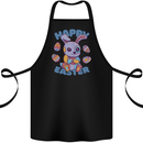 Happy Easter Bunny Cotton Apron 100% Organic Black