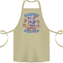 Happy Easter Bunny Cotton Apron 100% Organic Khaki