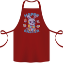 Happy Easter Bunny Cotton Apron 100% Organic Maroon