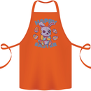 Happy Easter Bunny Cotton Apron 100% Organic Orange