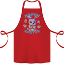 Happy Easter Bunny Cotton Apron 100% Organic Red