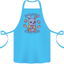 Happy Easter Bunny Cotton Apron 100% Organic Turquoise