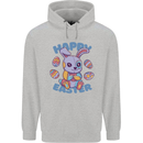 Happy Easter Bunny Mens 80% Cotton Hoodie Sports Grey