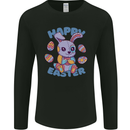 Happy Easter Bunny Mens Long Sleeve T-Shirt Black
