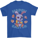 Happy Easter Bunny Mens T-Shirt 100% Cotton Royal Blue