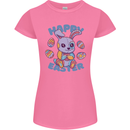 Happy Easter Bunny Womens Petite Cut T-Shirt Azalea