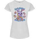 Happy Easter Bunny Womens Petite Cut T-Shirt White