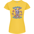 Happy Easter Bunny Womens Petite Cut T-Shirt Yellow