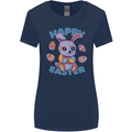 Happy Easter Bunny Womens Wider Cut T-Shirt Navy Blue