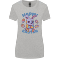 Happy Easter Bunny Womens Wider Cut T-Shirt Sports Grey