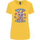 Happy Easter Bunny Womens Wider Cut T-Shirt Yellow