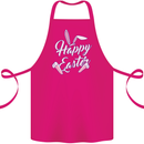 Happy Easter Cool Rabbit Ears and Feet Cotton Apron 100% Organic Pink