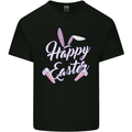 Happy Easter Cool Rabbit Ears and Feet Kids T-Shirt Childrens Black