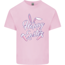 Happy Easter Cool Rabbit Ears and Feet Kids T-Shirt Childrens Light Pink