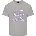 Happy Easter Cool Rabbit Ears and Feet Kids T-Shirt Childrens Sports Grey