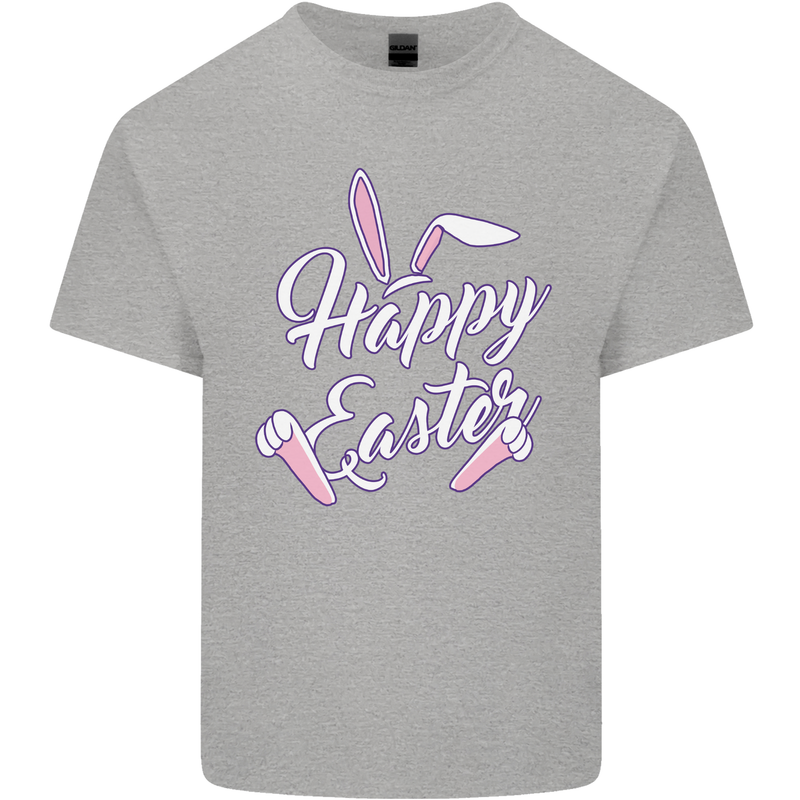 Happy Easter Cool Rabbit Ears and Feet Kids T-Shirt Childrens Sports Grey
