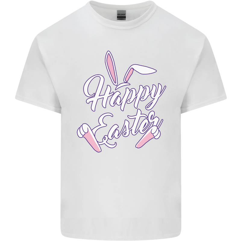 Happy Easter Cool Rabbit Ears and Feet Kids T-Shirt Childrens White