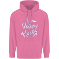Happy Easter Cool Rabbit Ears and Feet Mens 80% Cotton Hoodie Azelea