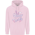 Happy Easter Cool Rabbit Ears and Feet Mens 80% Cotton Hoodie Light Pink