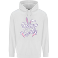 Happy Easter Cool Rabbit Ears and Feet Mens 80% Cotton Hoodie White