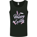 Happy Easter Cool Rabbit Ears and Feet Mens Vest Tank Top Black