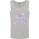 Happy Easter Cool Rabbit Ears and Feet Mens Vest Tank Top Sports Grey
