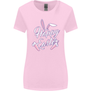 Happy Easter Cool Rabbit Ears and Feet Womens Wider Cut T-Shirt Light Pink