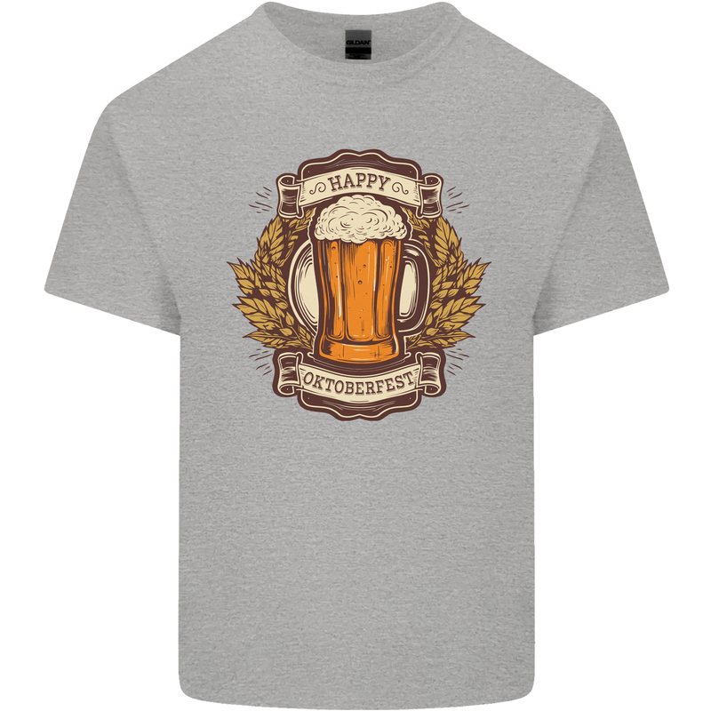 Happy Oktoberfest Octoberfest Beer Kids T-Shirt Childrens Sports Grey