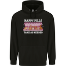 Happy Pills Antidepressants Dogs Childrens Kids Hoodie Black