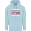 Happy Pills Antidepressants Dogs Childrens Kids Hoodie Light Blue