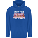 Happy Pills Antidepressants Dogs Childrens Kids Hoodie Royal Blue