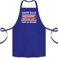 Happy Pills Antidepressants Dogs Cotton Apron 100% Organic Royal Blue