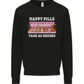 Happy Pills Antidepressants Dogs Kids Sweatshirt Jumper Black