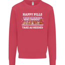 Happy Pills Antidepressants Dogs Kids Sweatshirt Jumper Heliconia
