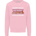 Happy Pills Antidepressants Dogs Kids Sweatshirt Jumper Light Pink