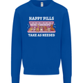 Happy Pills Antidepressants Dogs Kids Sweatshirt Jumper Royal Blue
