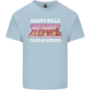 Happy Pills Antidepressants Dogs Kids T-Shirt Childrens Light Blue