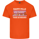 Happy Pills Antidepressants Dogs Kids T-Shirt Childrens Orange