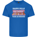 Happy Pills Antidepressants Dogs Kids T-Shirt Childrens Royal Blue