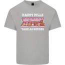 Happy Pills Antidepressants Dogs Kids T-Shirt Childrens Sports Grey