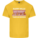Happy Pills Antidepressants Dogs Kids T-Shirt Childrens Yellow
