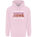 Happy Pills Antidepressants Dogs Mens 80% Cotton Hoodie Light Pink