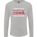 Happy Pills Antidepressants Dogs Mens Long Sleeve T-Shirt Sports Grey