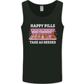Happy Pills Antidepressants Dogs Mens Vest Tank Top Black