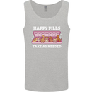 Happy Pills Antidepressants Dogs Mens Vest Tank Top Sports Grey
